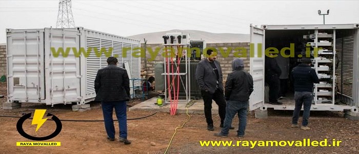 نصب و راه اندازی ژنراتور گازی کابل کشی شرکت رایا مولد